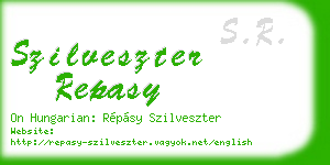 szilveszter repasy business card