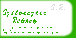 szilveszter repasy business card